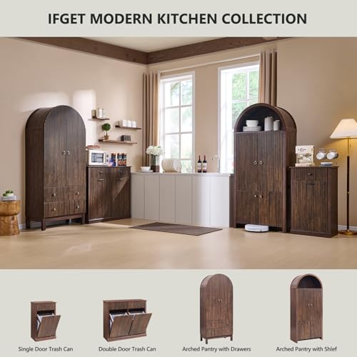 Double Tilt Out Trash Cabinet