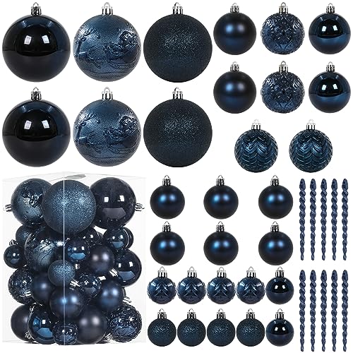Christmas Ball Ornaments for Christmas Decorations (45 Count)