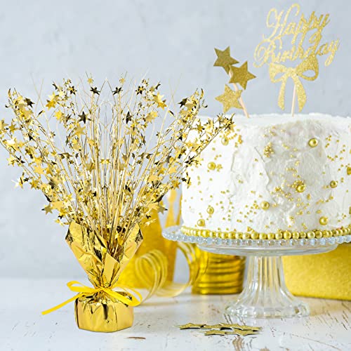 18 Pcs Gold Foil Spray Centerpiece Table Decoration for Party