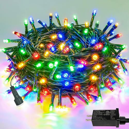 75.8FT 200 LED Extendable Multicolor Christmas String Lights Indoor Outdoor