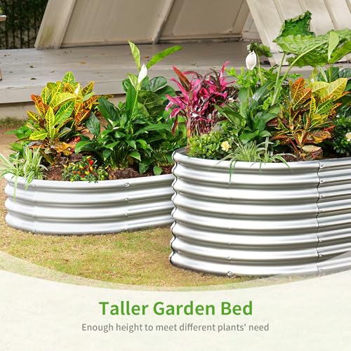 Galvanized Metal Raised Garden Bed Kit