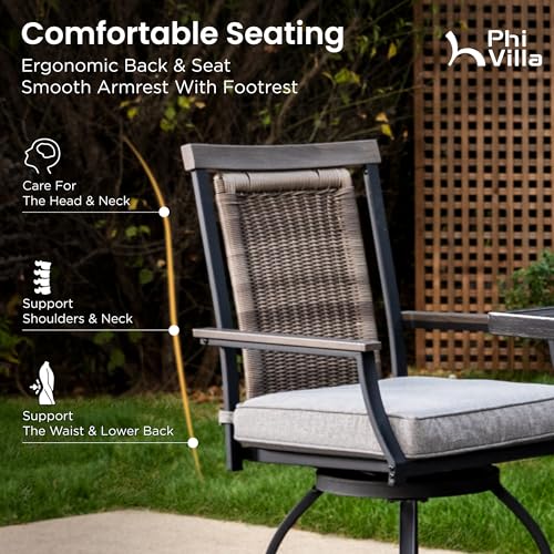 5 Piece Outdoor Patio Bar Set