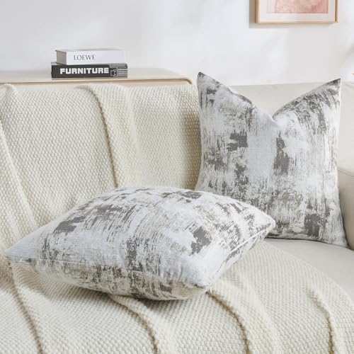 Pack of 2 Faux Cashmere Throw Pillow Covers 24x24 Inch (2 Count)