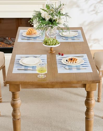 Geometric Print Blue Placemats Set of 12 (2.5 Count)