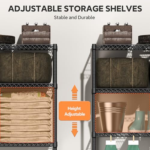 2400LBS 35.5" W Standing Shelf Units Wire Rust
