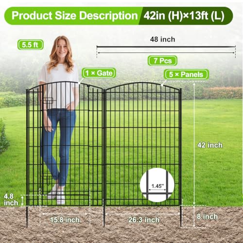 Decorative Garden Fence 6 Panels 13ft
