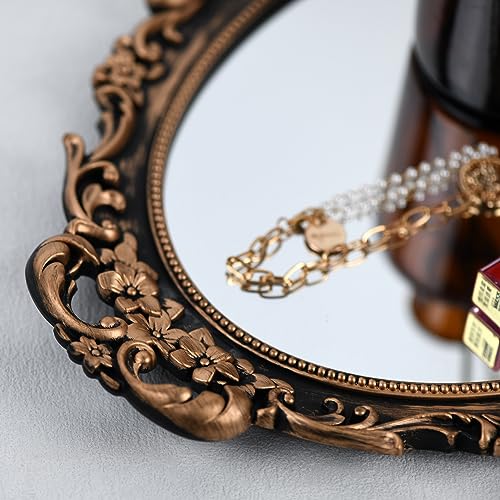 Vintage Decorative Gold Framed Mirror (2 Count)