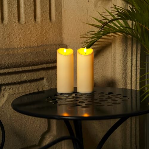 3"x8" Outdoor Waterproof Flameless Candles (2 Count)