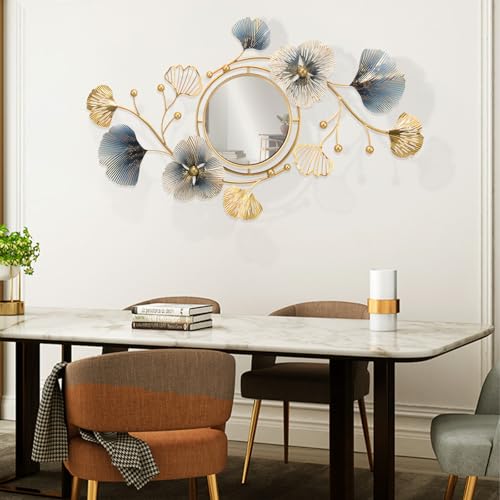Wall Art Decor Large Metal Wall Art Modern Geometric Circular Decor Wall Sculptures Wall Hanging Decoration for Living Room Dinning Room Bedroom Entryway Kitchen