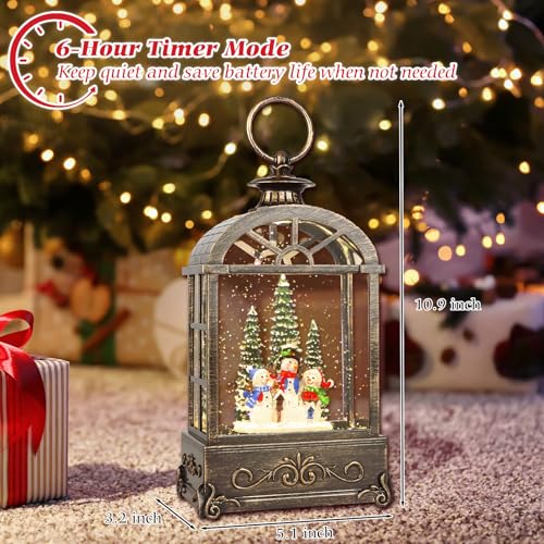 Christmas Snow Globe Lantern