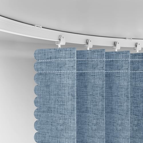 Room Divider Curtain Sets with Flexible Ceiling Track