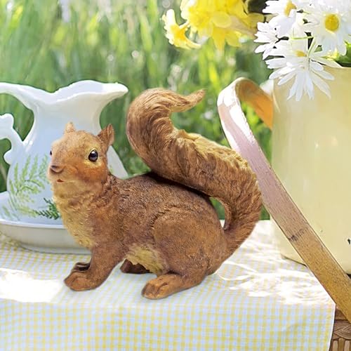 Scamper the Woodland Squirrel Outdoor Garden Statue