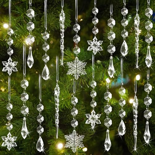 Crystal Christmas Tree Ornaments (80 Count)
