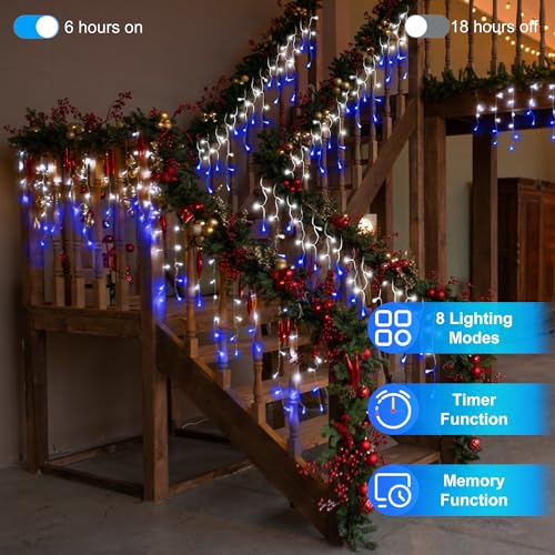 1620 LED 164FT Christmas Icicle Lights