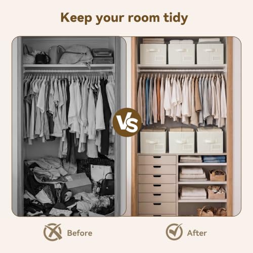 Closet Shelf Baskets with Label (3 Count)