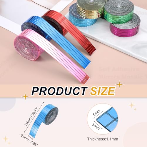 5x5mm Self Adhesive Mirrors Mosaic Tiles (2500 unidad)
