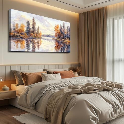 Abstract Ink Landscape Painting Wall Art Painting Modern Canvas Print Natural Landscape Art Pictures Living Room Dining Room Wall Decor Bedroom Office Home Decoration Aesthetics 20x40 In