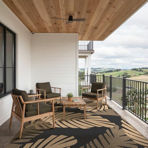 Outdoor Rug Waterproof Plastic Rugs for Patio (54 Sq Ft)