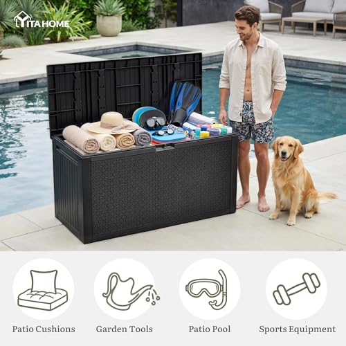 95 Gallon Large Outdoor Deck Box