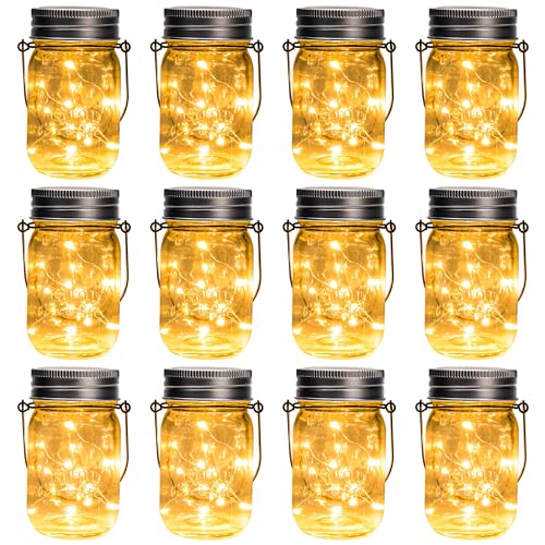 Solar Mason Jar Lights (12 Count)