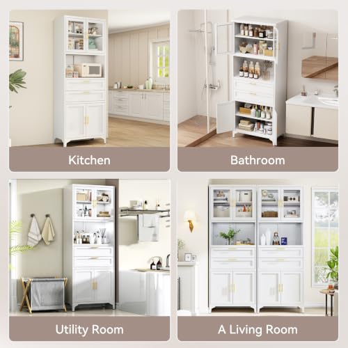71" Kitchen Pantry Cabinet