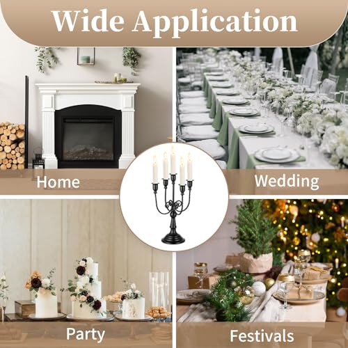 Black Candelabra Candle Holder