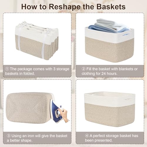 Baskets for Organizing (3 Count)