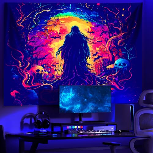 UV Reactive Halloween Tapestry