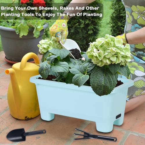 Self Watering Rectangle Planter Boxes 8 (8 Count)