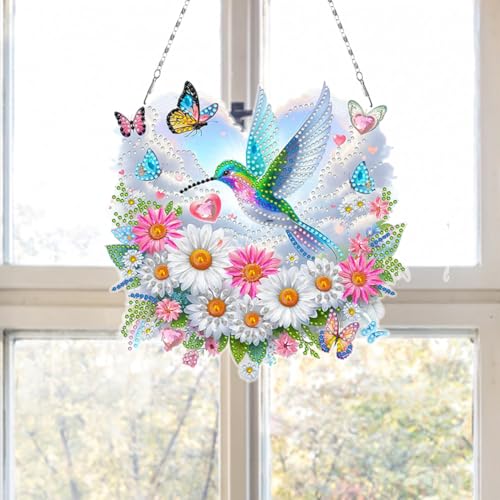 Flowers Hummingbird Diamond Art Kits
