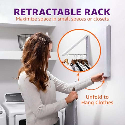 ABS Wall Mounted Clothes Drying Rack (2 Count)