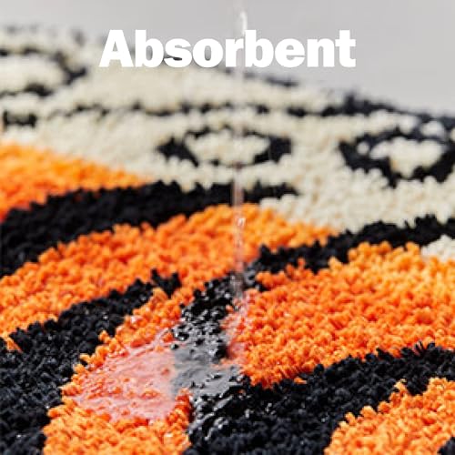 5x3.3 ft Tibetan Tiger Area Rug Tufted High Pile XLarge Indoor Machine Washable Carpet with Nonslip TPR Backing