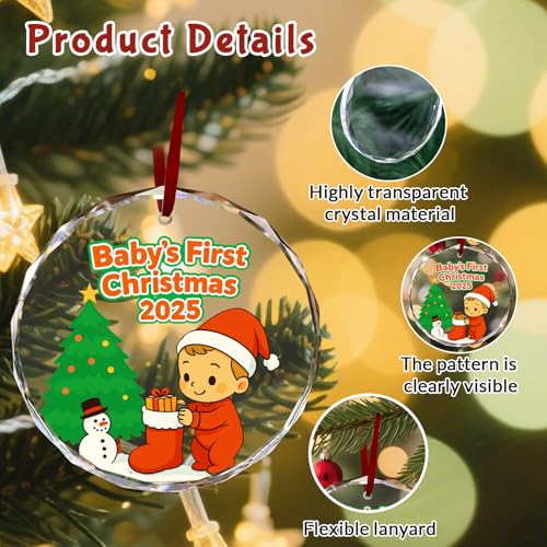 Custom Christmas Ornament Glass