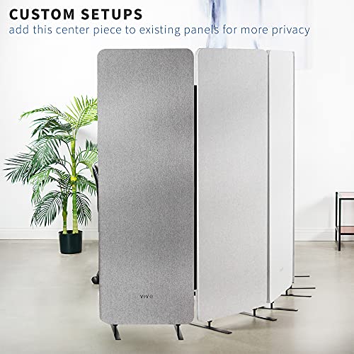 Gray Freestanding 24 x 66 inch Privacy Panel