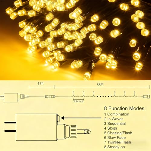 66ft Christmas Decorative Mini Lights (66 Foot)