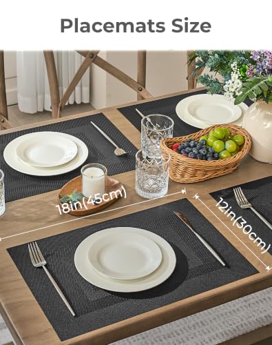 Black Frame Placemats Set of 24 (24 Count)
