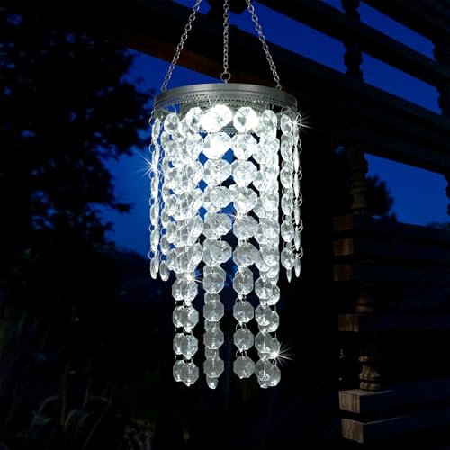 Hanging Solar Chandelier Light Outdoor Waterproof