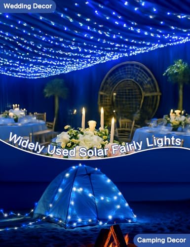 Solar Christmas String Lights Outdoor 2Pack 200LED (80 Foot)