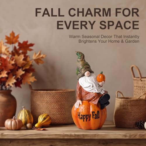 Fall Pumpkin Gnome Figurine