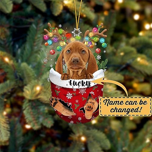 Vizsla Dog Christmas Ornament