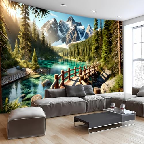 Nature Tapestry Forest Tree Sea Cave Wall Hanging