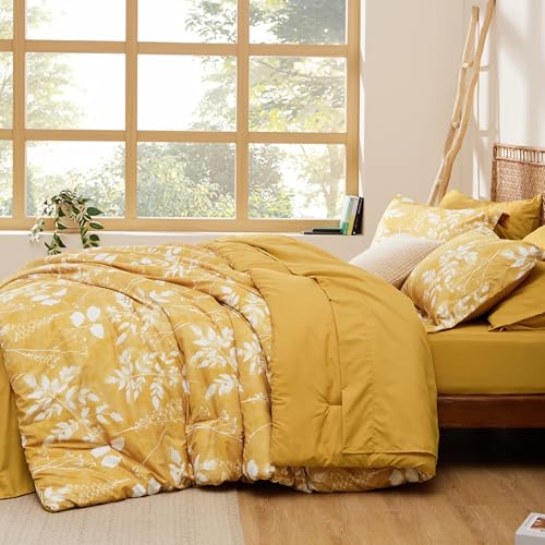 Floral Yellow Comforter Set