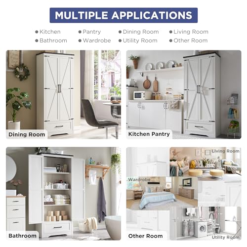 Farmhouse Kitchen Pantry Cabinet