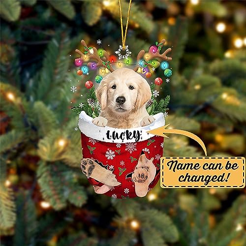 Golden Retriever Dog Christmas Ornament