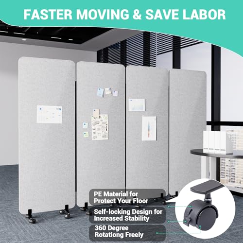 4 Panel Soundproof Room Divider