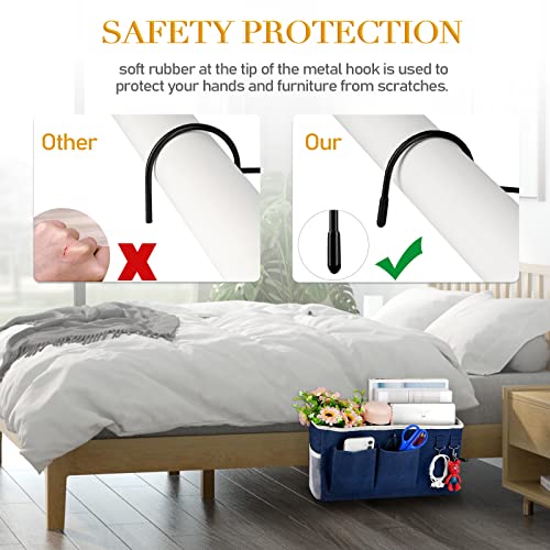 Bedside Caddy Bedside Storage Bag for Headboards (2 Count)