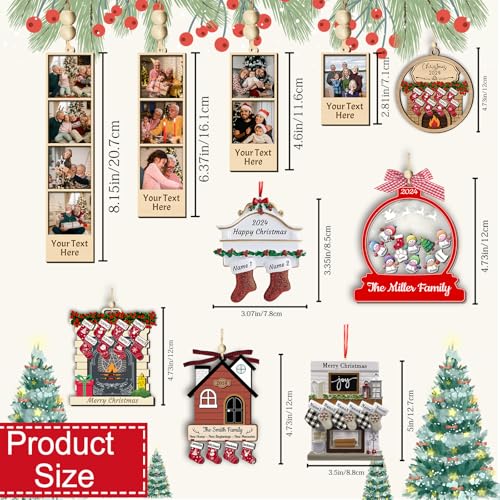 Personalized Christmas Ornaments with Names of 2