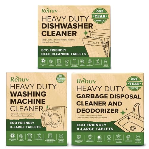 Washing Machine + Dishwasher + Garbage Disposal Cleaner Bundle (30 Count)