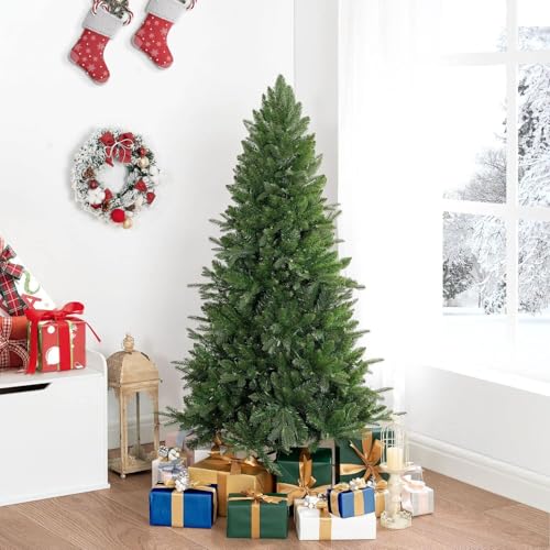 Traditional Artificial Fir Christmas Tree with Lights by Naomi Home Green
