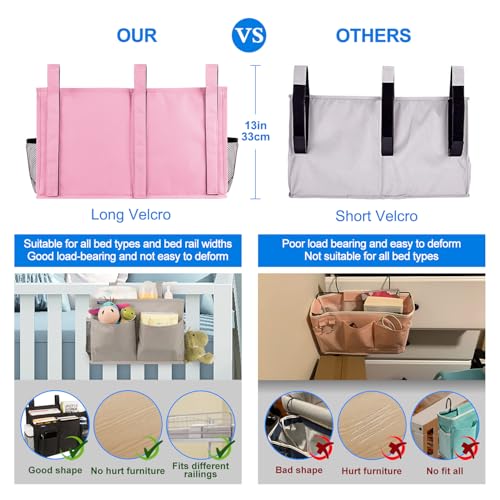 Caddy Hanging Organizer Bedside Storage Bag for Bunk and Hospital Beds
